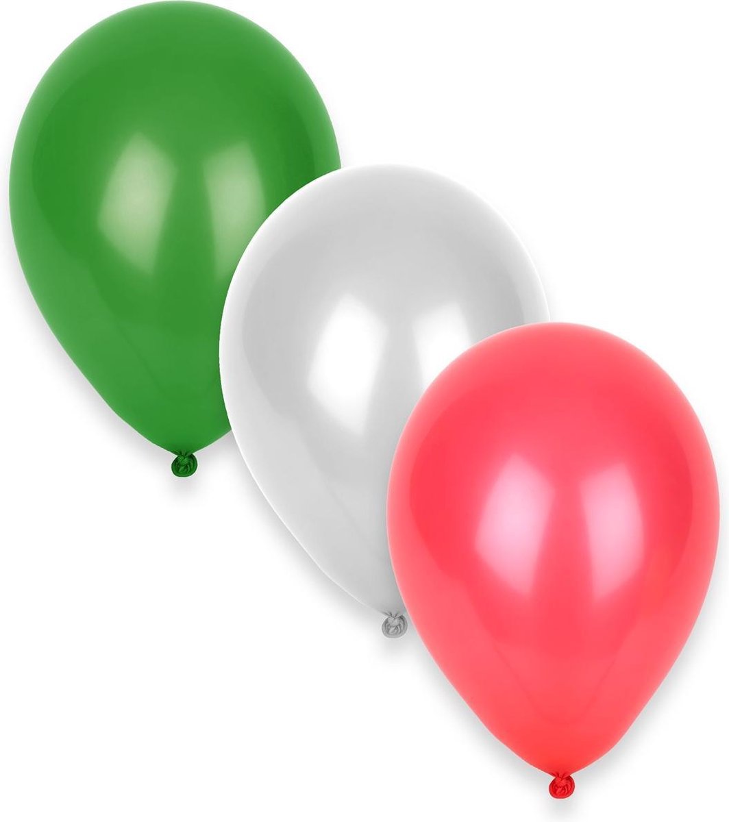 GLOBOLANDIA - Set van 12 Italiaanse ballonnen voor supporters - Decoratie > Ballonnen